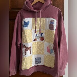 One of a kind upcycled comfort colors sweatshirt